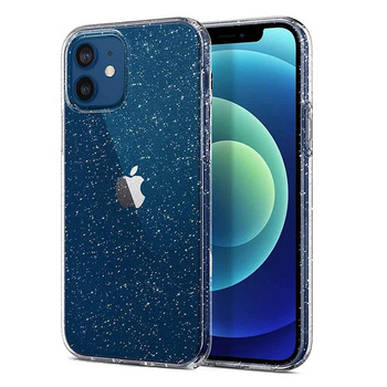 Crystal Glitter Case do Iphone 12 Pro Max Srebrny
