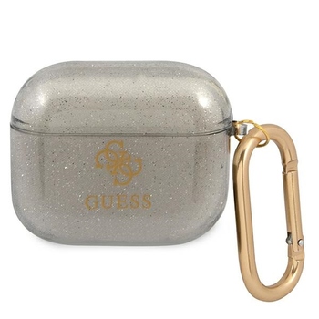 Oryginalne Etui GUESS AirPods 3 Cover Glitter GUA3UCG4GK czarny