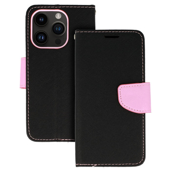 Kabura Telone Fancy do Iphone 13 Mini czarno-różowa