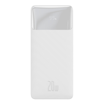 Baseus Power Bank 20000mAh Bipow - 2xUSB + Typ C - PD 3.0 QC 3.0 20W (PPDML-M02) biały