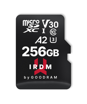 Karta pamięci micro sd GOODRAM IRDM - 256GB z adapterem UHS I U3 V30 A2 170MB/s