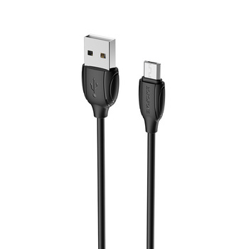 Borofone Kabel BX19 Benefit - USB na Micro USB - 2,4A 1 metr czarny