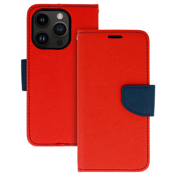 Kabura Fancy do Samsung Galaxy S22 czerwono-granatowa
