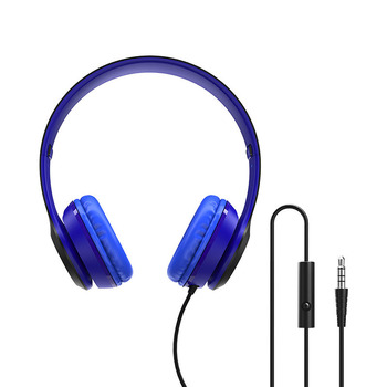 Borofone Słuchawki nauszne BO5 Star z mikrofonem niebieskie