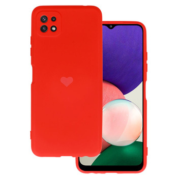 Vennus Silicone Heart Case do Samsung Galaxy A22 5G wzór 1 czerwony