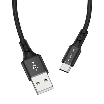 Borofone Kabel BX20 Enjoy - USB na Micro USB - 2A 1 metr czarny