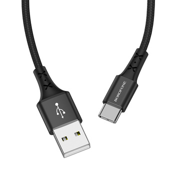 Borofone Kabel BX20 Enjoy - USB na Typ C - 2A 1 metr czarny