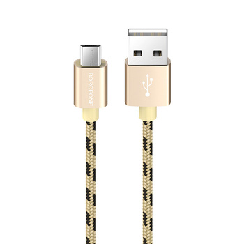 Borofone Cable BX24 Ring Current - USB to Micro USB - 2,4A 1 metre gold