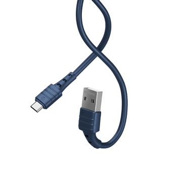REMAX Kabel Zeron RC-179m - USB na Micro USB - 2,4A 1 metr Niebieski