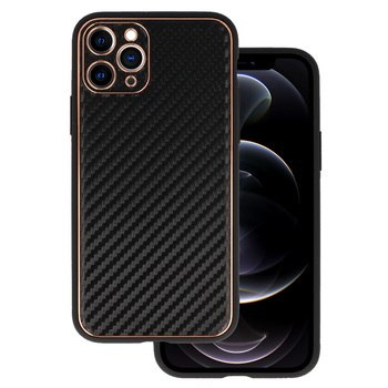TEL PROTECT Leather Carbon Case do Iphone 11 Pro Czarny
