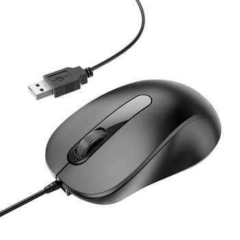 Borofone Mysz komputerowa BG4 Business przewodowa optyczna 1000DPI czarna