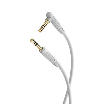 Borofone Kabel BL4 - jack 3,5mm na jack 3,5mm - kątowy 1 metr szary