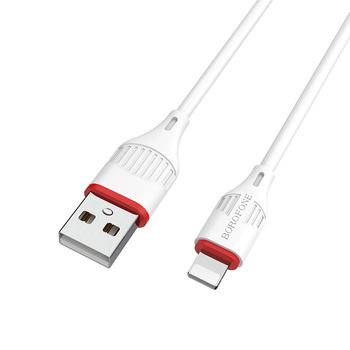 Borofone Kabel BX17 Enjoy - USB na Lightning - 2A 1 metr biały
