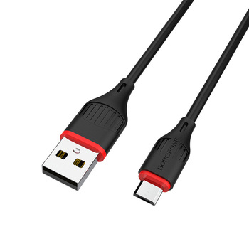 Borofone Kabel BX17 Enjoy - USB na Micro USB - 2A 1 metr czarny