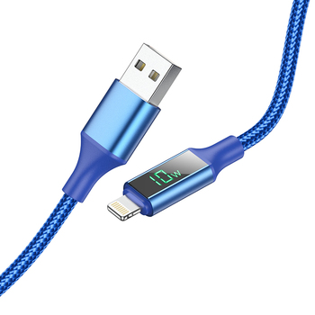 Borofone Kabel BU32 Exclusive - USB na Lightning - 2,4A 1,2 metra niebieski