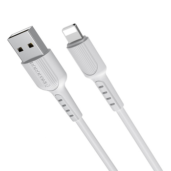 Borofone Kabel BX16 Easy - USB na Lightning - 2A 1 metr biały