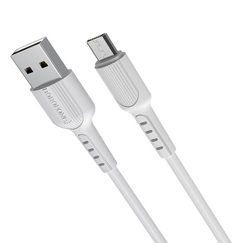 Borofone Kabel BX16 Easy - USB na Micro USB - 2A 1 metr biały