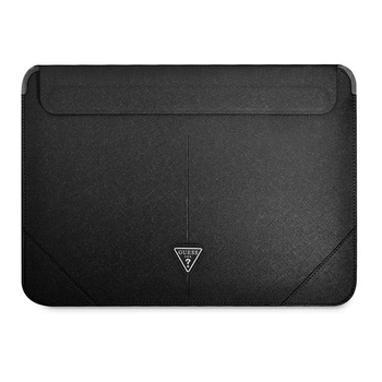 Oryginalna Torba na Laptop GUESS Sleeve Saffiano Triangle Logo GUCS16PSATLK 16 cali czarna