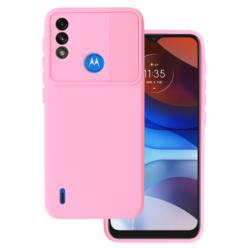 Camshield Soft do Motorola Moto E7 Power/E7i Power Jasnoróżowy