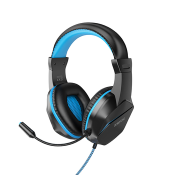 Borofone Słuchawki nauszne BO104 Phantom gamingowe z mikrofonem czarno-niebieskie
