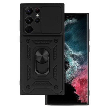 Slide Camera Armor Case do Samsung Galaxy S22 Ultra Czarny