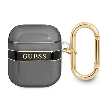 Oryginalne Etui GUESS Strap Collection GUA2HHTSK do Airpods cover czarne