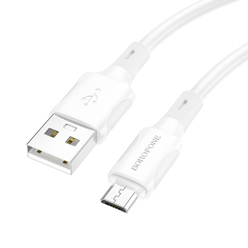 Borofone Kabel BX80 Succeed - USB na Micro USB - 2,4A 1 metr biały