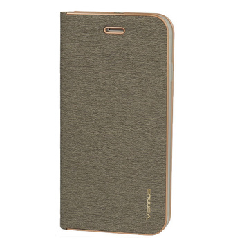 Kabura Vennus Book z ramką do Iphone 14 Plus szara