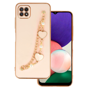 Trend Case do Samsung Galaxy A22 5G wzór 3 jasnoróżowy