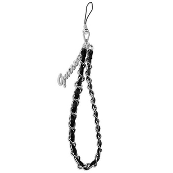 Zawieszka GUESS Chain Metal Logo Charm GUSTSASSK czarna