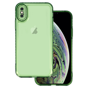 Crystal Diamond 2mm Case do Iphone X/XS Przezroczysty zielony