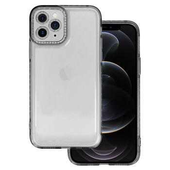 Crystal Diamond 2mm Case do Iphone 11 Pro Przezroczysty czarny