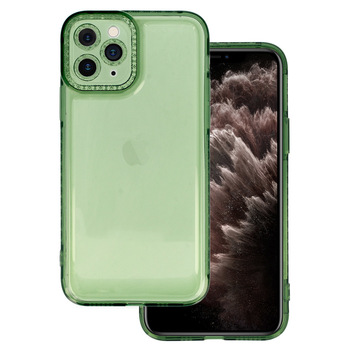 Crystal Diamond 2mm Case do Iphone 11 Pro Max Przezroczysty zielony