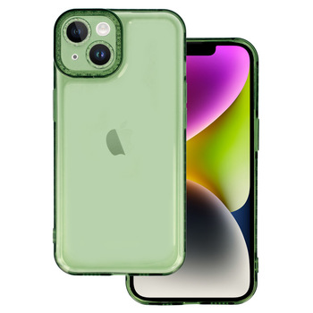 Crystal Diamond 2mm Case do Iphone 13 Przezroczysty zielony