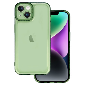 Crystal Diamond 2mm Case do Iphone 14 Przezroczysty zielony