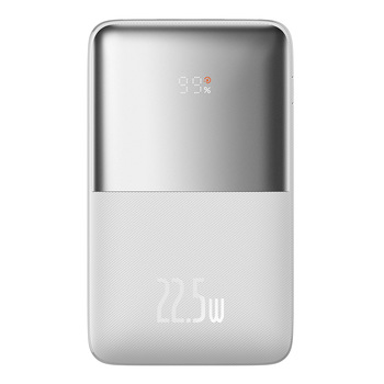 Baseus Power Bank 20000mAh Bipow Pro - 2xUSB + Typ C - 5A 22,5W z kablem USB na Typ C (PPBD030002) biały