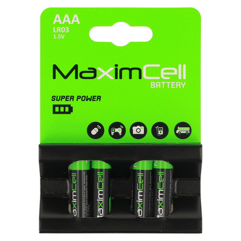 MaximCell Baterie alkaliczne LR03 AAA - 4szt