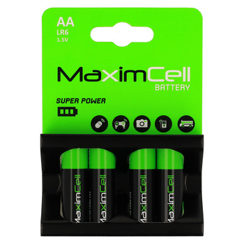 MaximCell Alkaline batteries LR6 AA - 4pcs