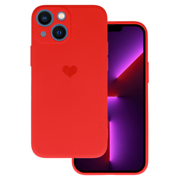 Vennus Silicone Heart Case do Iphone 14 wzór 1 czerwony