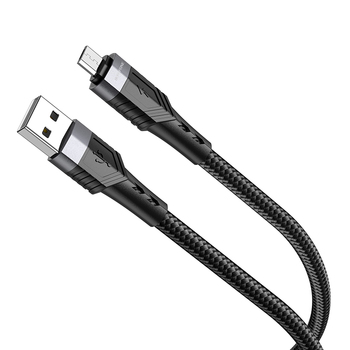 Borofone Kabel BU35 Influence - USB na Micro USB - 2,4A 1,2 metra czarny