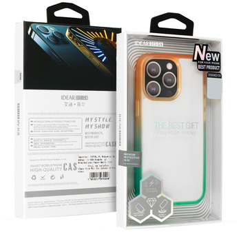 IDEAR Case W15 do Iphone 14 Plus pomarańczowo-miętowy