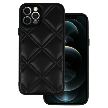 Leather 3D Case do Iphone 12 Pro wzór 3 czarny
