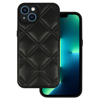 Leather 3D Case do Iphone 13 wzór 3 czarny