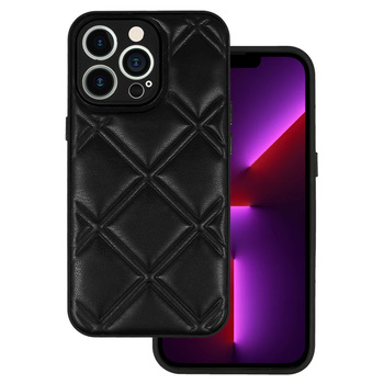 Leather 3D Case do Iphone 13 Pro wzór 3 czarny