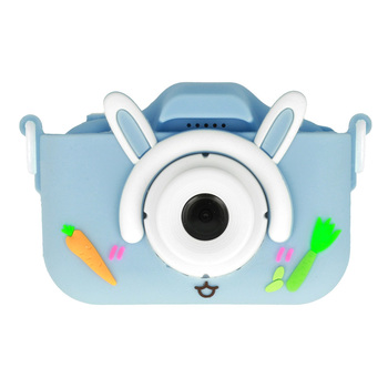 Aparat fotograficzny, kamera dla dzieci C10 Rabbit niebieski
