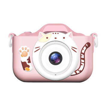 Aparat fotograficzny, kamera dla dzieci C10 Cat różowy