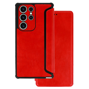 Kabura Razor Leather Book do Samsung Galaxy A22 5G czerwona