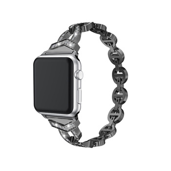 Pasek bransoletka do Apple Watch 38/40/41 wzór 3 czarna