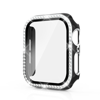 Etui do Apple Watch 45mm Diamond czarno-srebrne