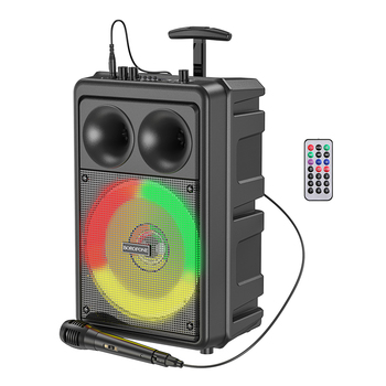 Borofone Głośnik Bezprzewodowy Bluetooth BP9 Dancing karaoke z mikrofonem czarny